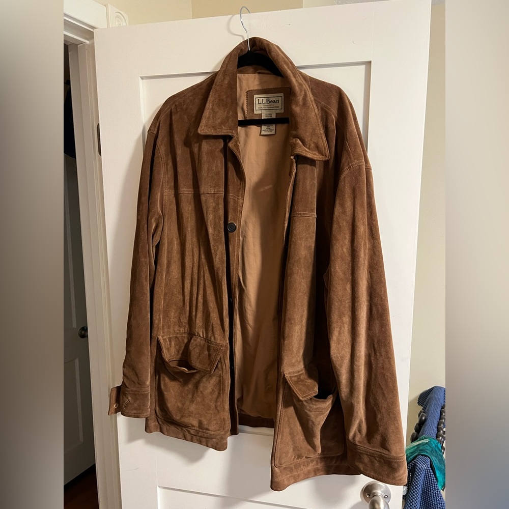Men’s suede jacket.